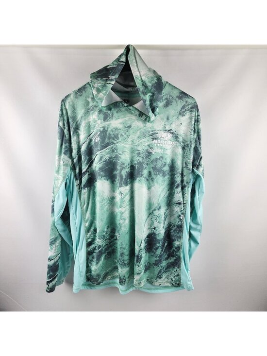 Mossy Oak Other - Mossy Oak Hoodie Mens XXL Green Gray Tie Dye Fishing L/S Pullover